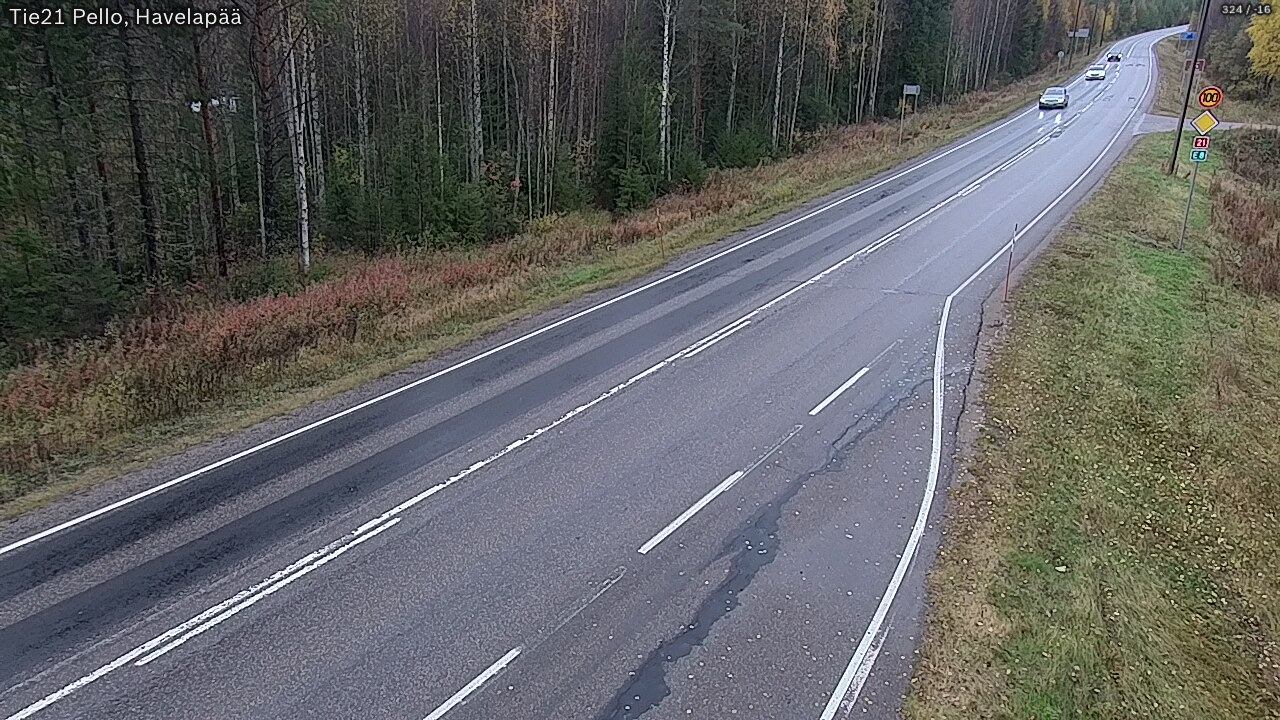 Kelikamerat Kuva Tie 21 Pello, Havelanpää, Pello, Lappi