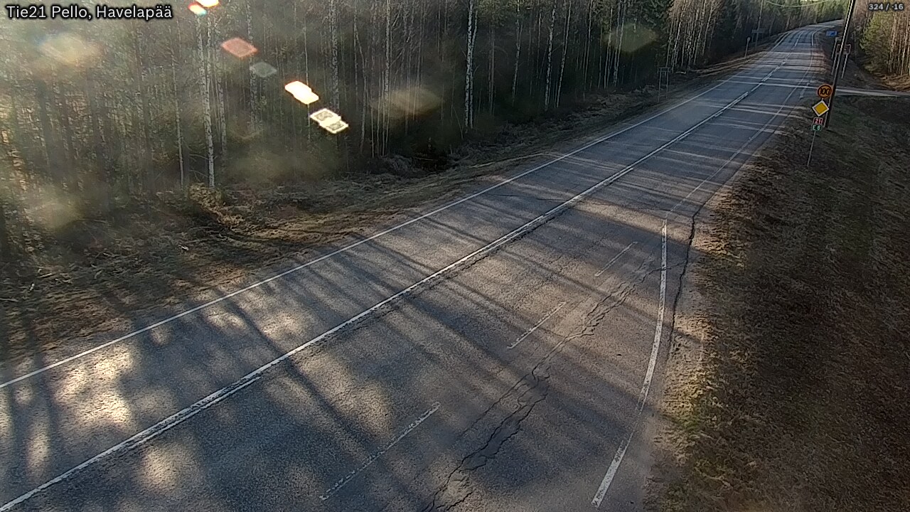 Weather Camera Image Road 21 Pello, Havelanpää, Pello, Lappi