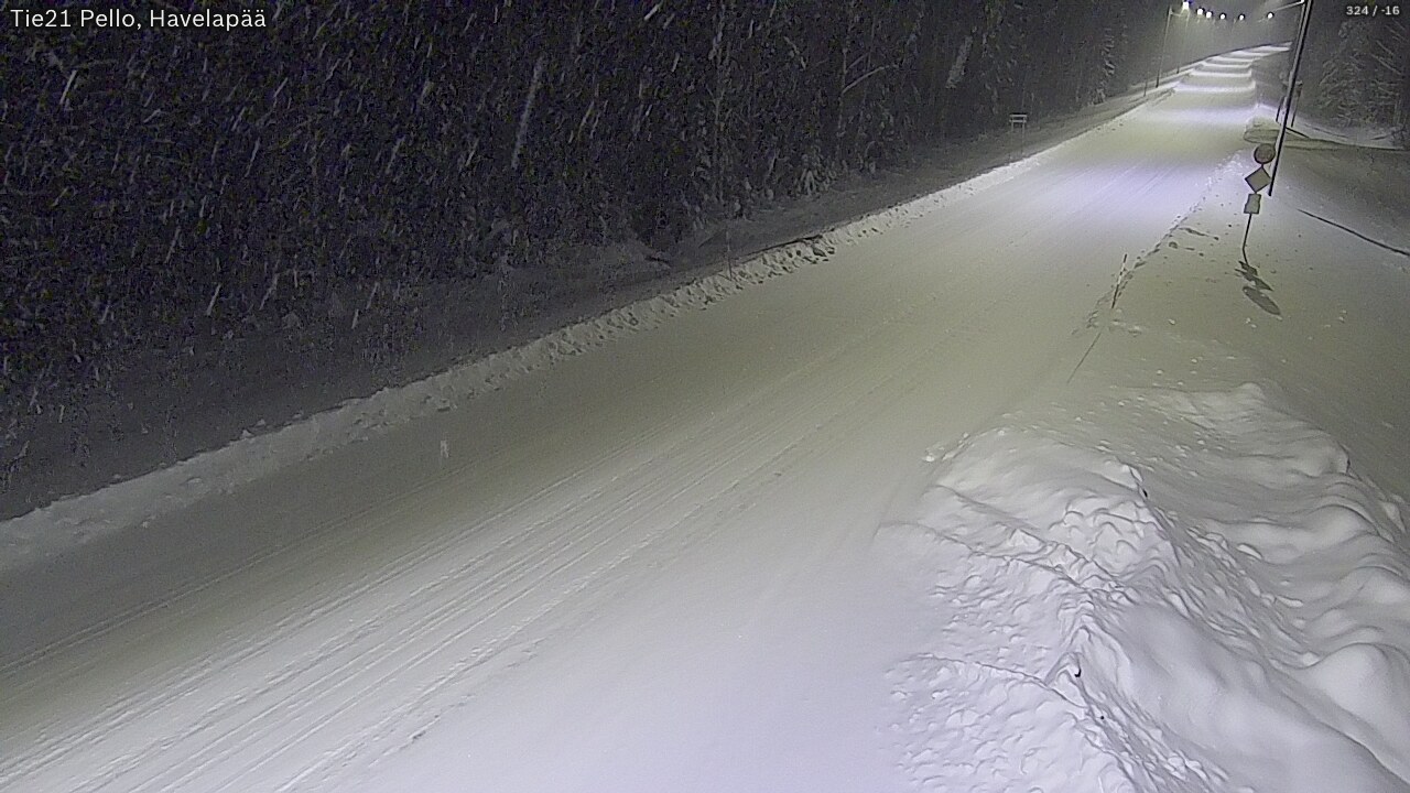 Kelikamerat Kuva Tie 21 Pello, Havelanpää, Pello, Lappi