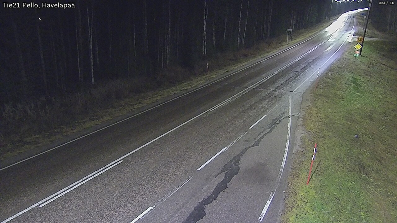 Kelikamerat Kuva Tie 21 Pello, Havelanpää, Pello, Lappi