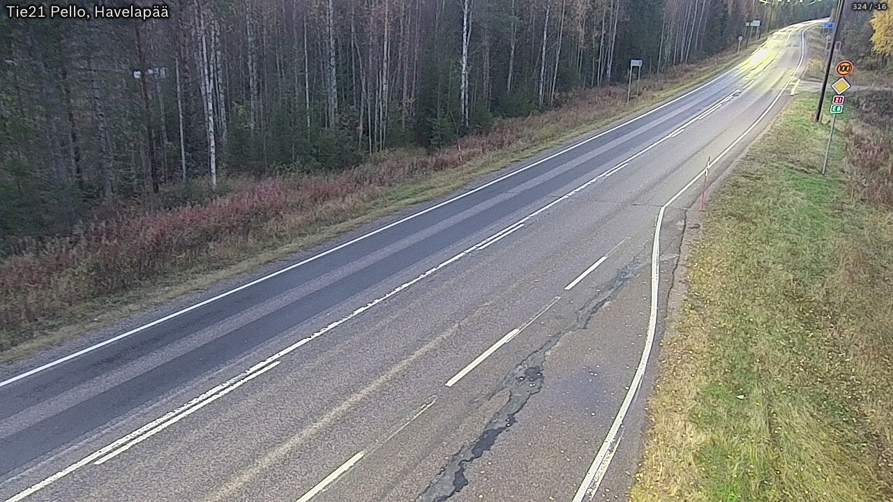 Kelikamerat Kuva Tie 21 Pello, Havelanpää, Pello, Lappi
