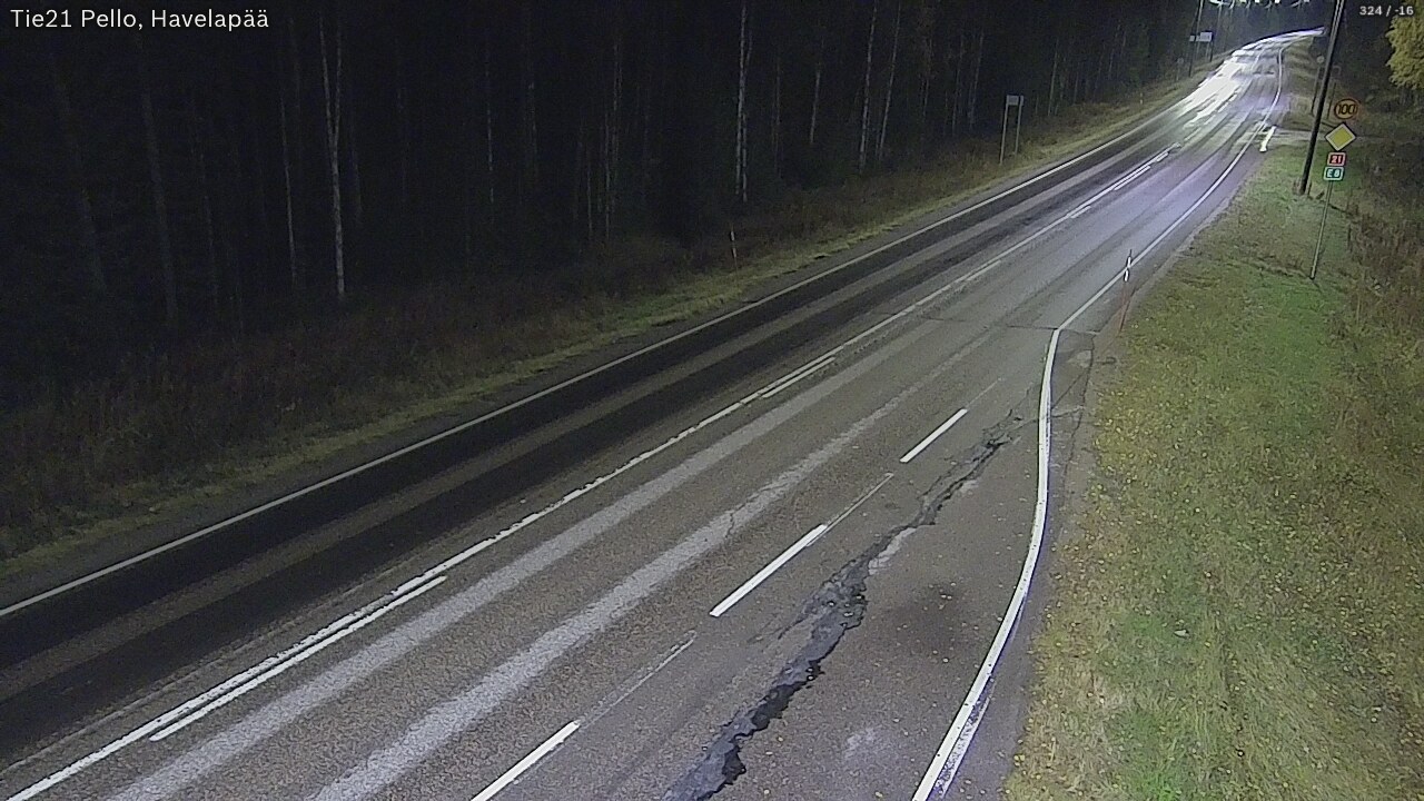Kelikamerat Kuva Tie 21 Pello, Havelanpää, Pello, Lappi