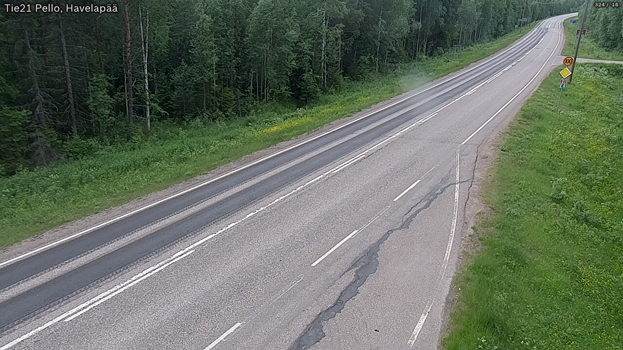 Kelikamerat Kuva Tie 21 Pello, Havelanpää, Pello, Lappi