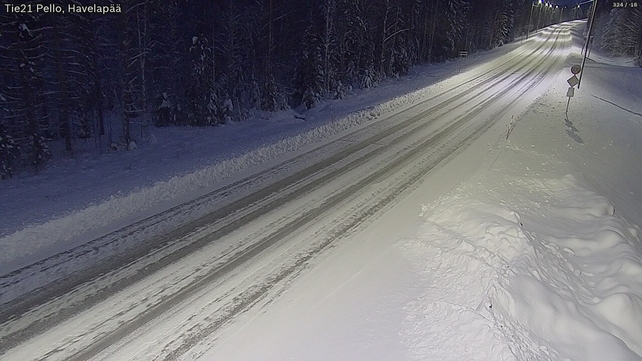 Kelikamerat Kuva Tie 21 Pello, Havelanpää, Pello, Lappi