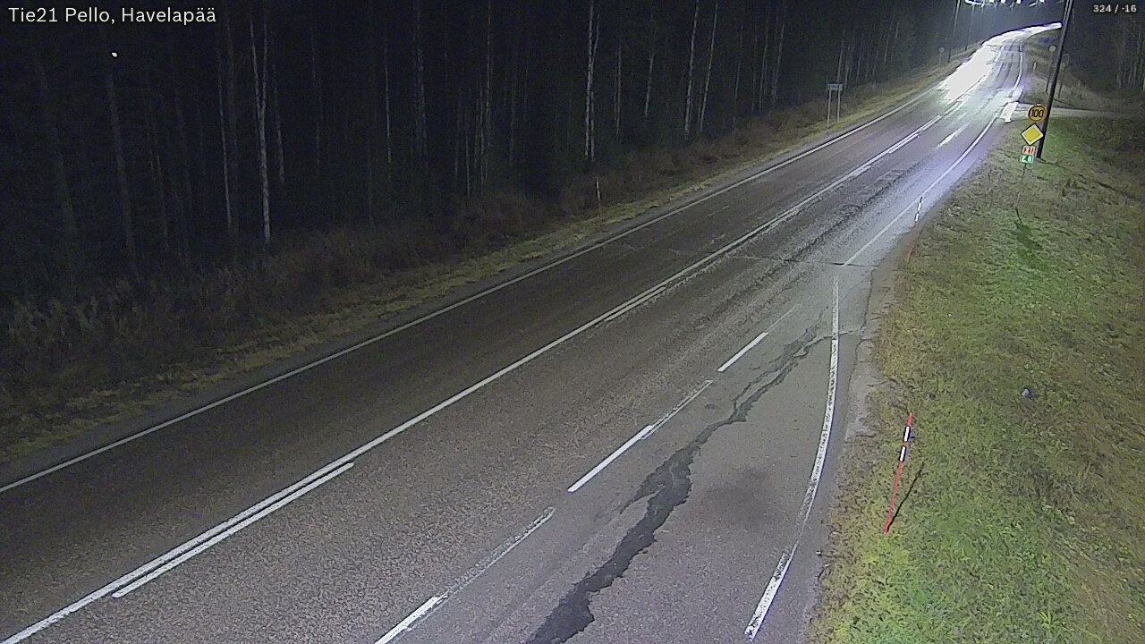 Kelikamerat Kuva Tie 21 Pello, Havelanpää, Pello, Lappi