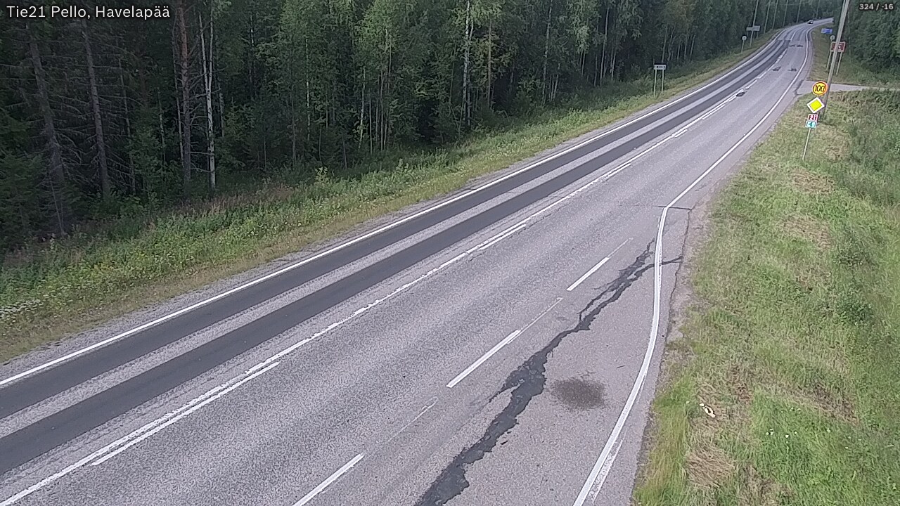 Kelikamerat Kuva Tie 21 Pello, Havelanpää, Pello, Lappi