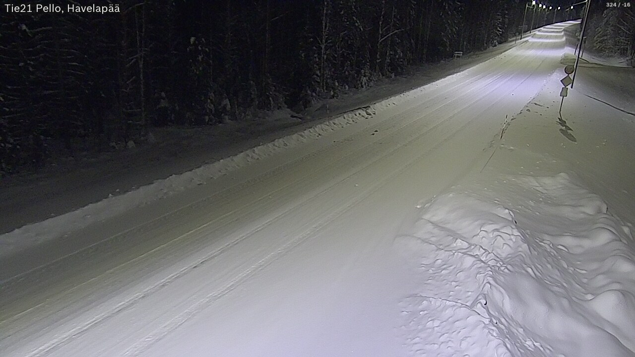 Kelikamerat Kuva Tie 21 Pello, Havelanpää, Pello, Lappi