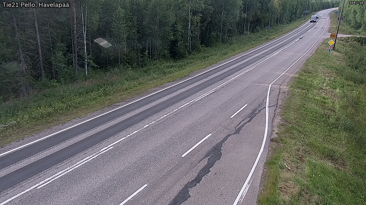 Kelikamerat Kuva Tie 21 Pello, Havelanpää, Pello, Lappi