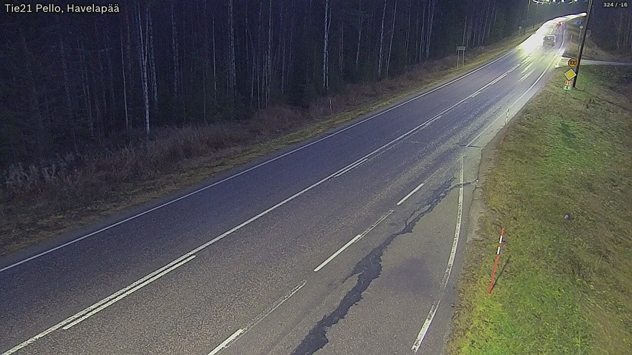 Kelikamerat Kuva Tie 21 Pello, Havelanpää, Pello, Lappi