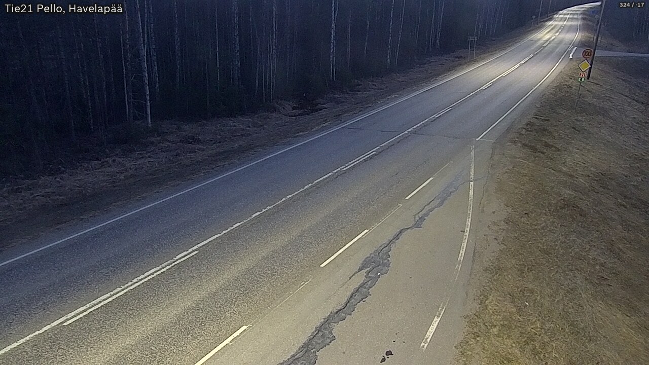 Weather Camera Image Road 21 Pello, Havelanpää, Pello, Lappi