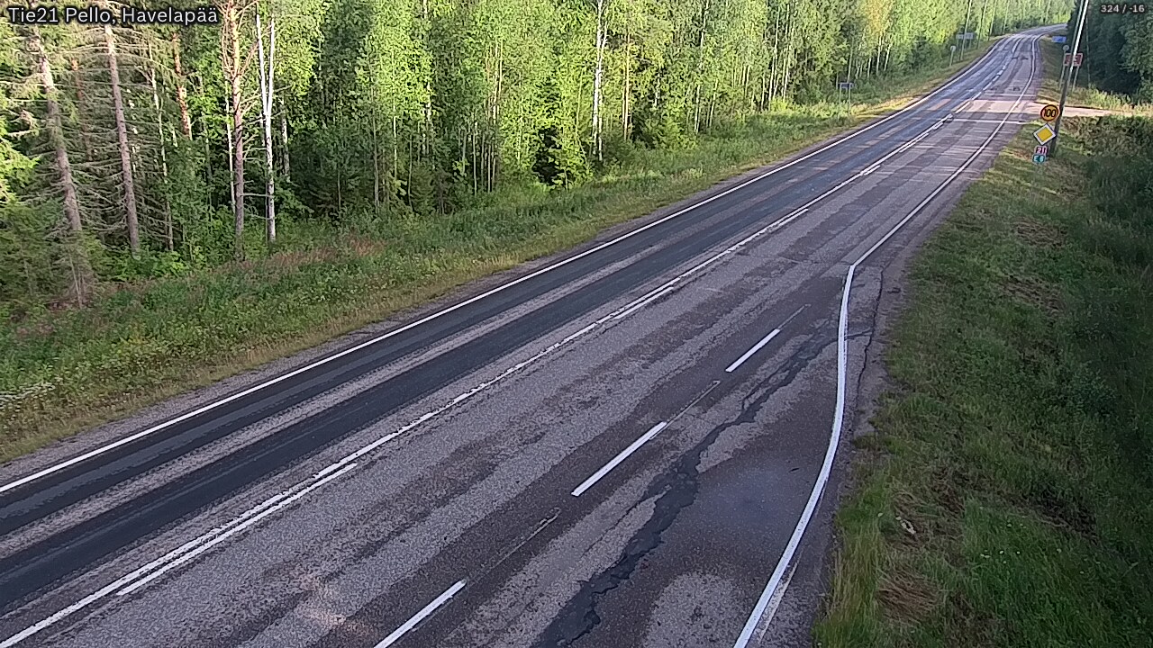 Kelikamerat Kuva Tie 21 Pello, Havelanpää, Pello, Lappi