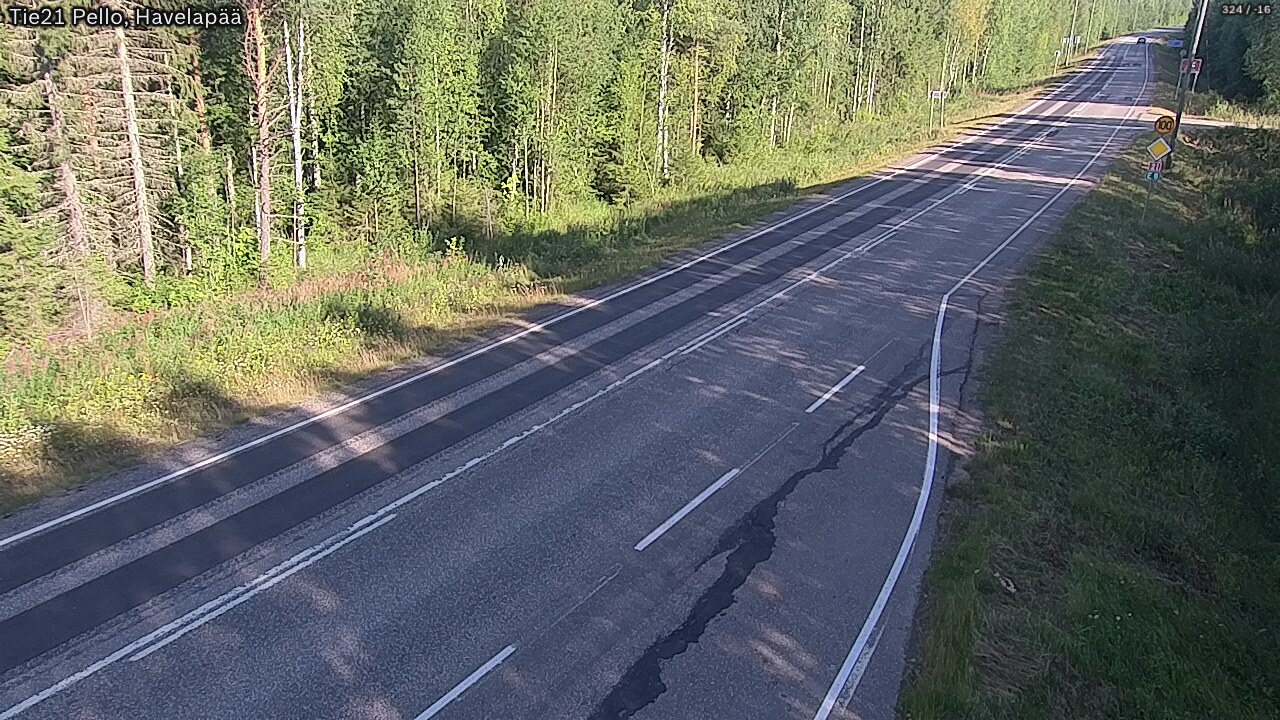 Weather Camera Image Road 21 Pello, Havelanpää, Pello, Lappi