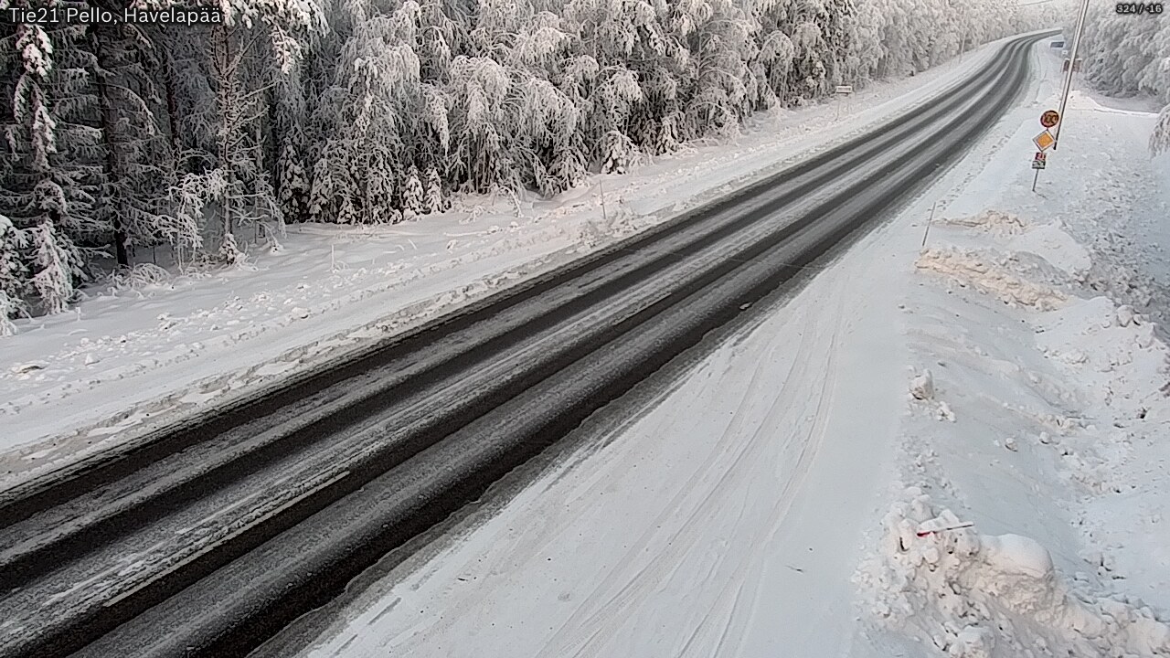 Weather Camera Image Road 21 Pello, Havelanpää, Pello, Lappi