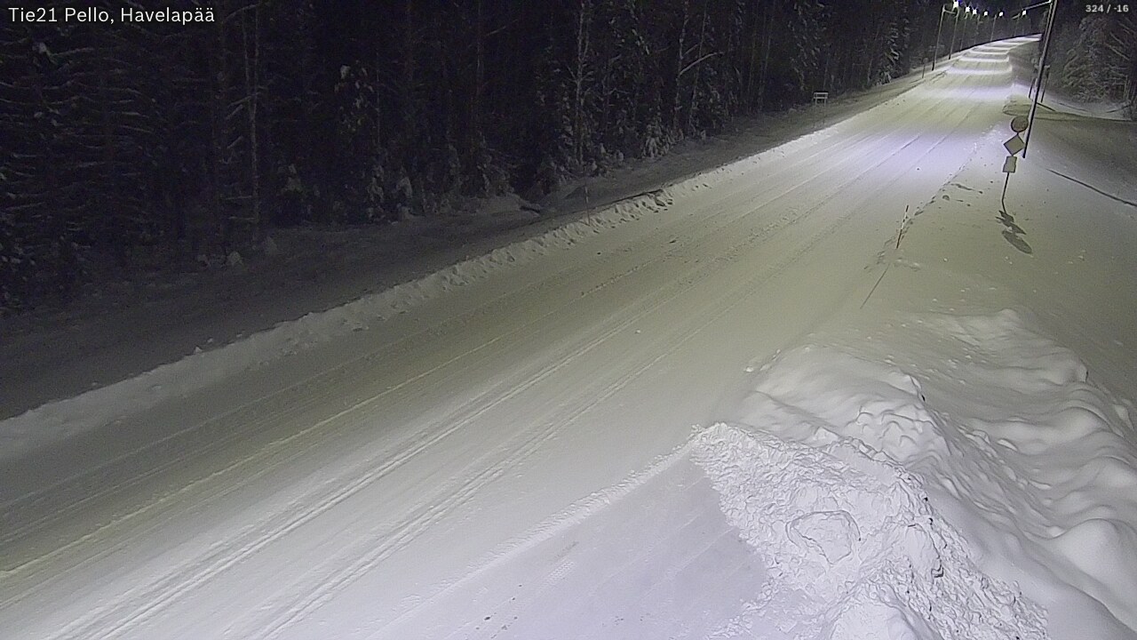 Kelikamerat Kuva Tie 21 Pello, Havelanpää, Pello, Lappi