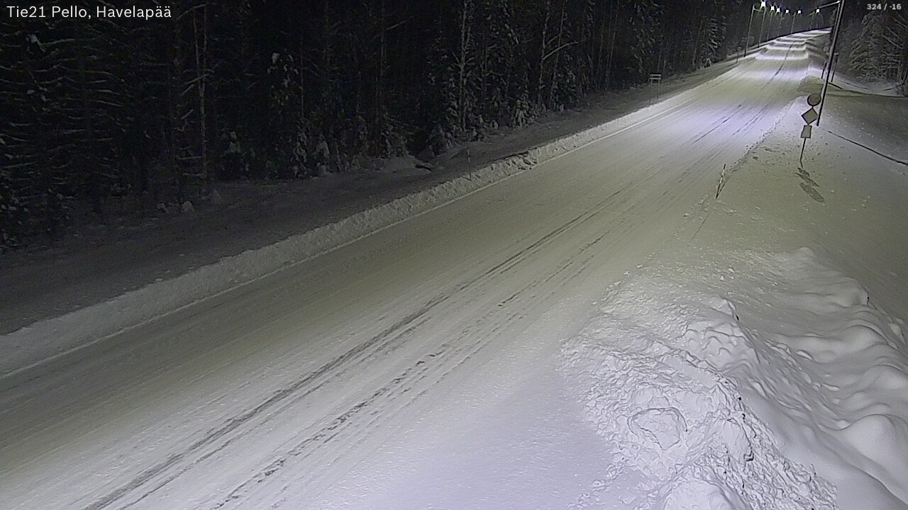 Kelikamerat Kuva Tie 21 Pello, Havelanpää, Pello, Lappi