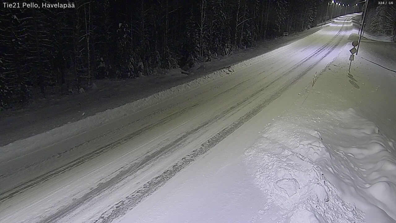 Kelikamerat Kuva Tie 21 Pello, Havelanpää, Pello, Lappi