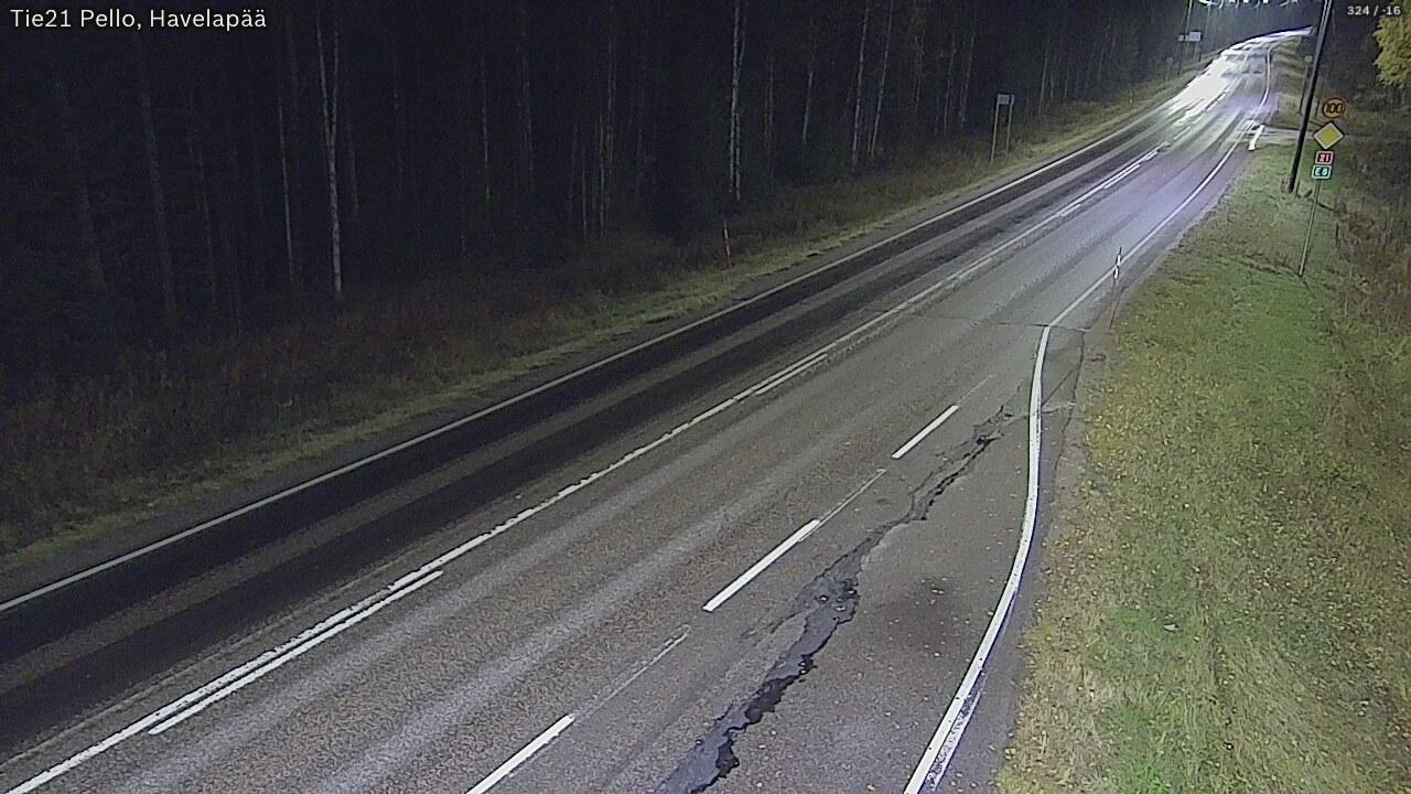 Kelikamerat Kuva Tie 21 Pello, Havelanpää, Pello, Lappi