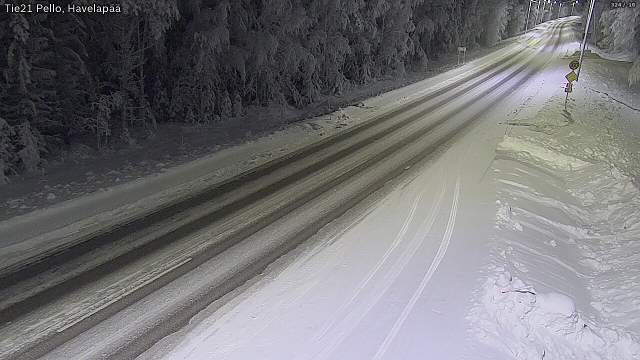 Kelikamerat Kuva Tie 21 Pello, Havelanpää, Pello, Lappi