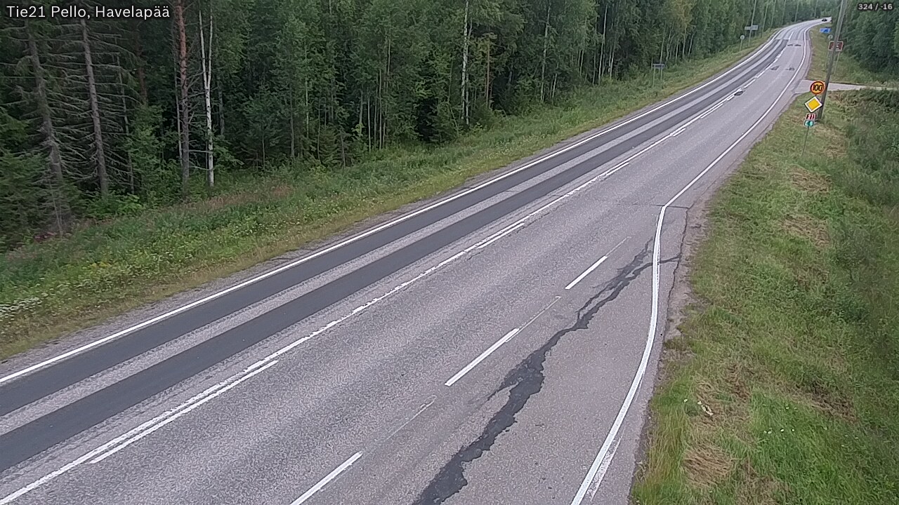 Weather Camera Image Road 21 Pello, Havelanpää, Pello, Lappi
