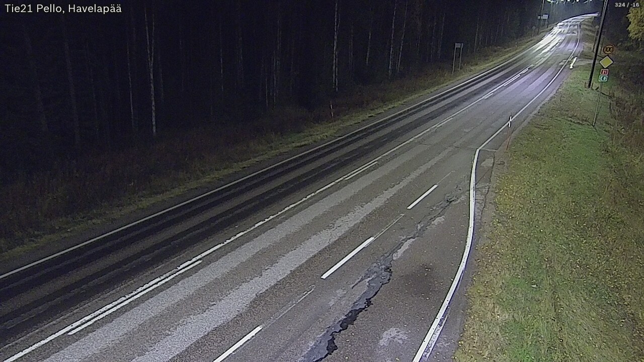 Kelikamerat Kuva Tie 21 Pello, Havelanpää, Pello, Lappi