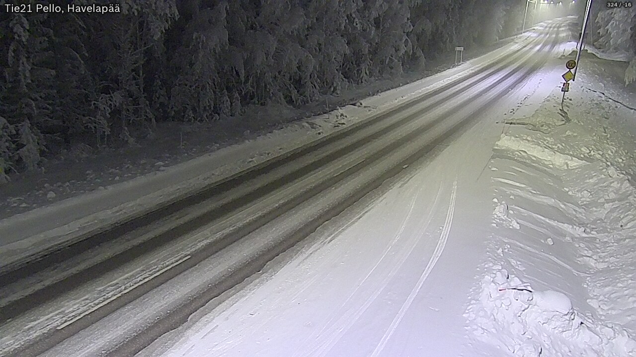 Kelikamerat Kuva Tie 21 Pello, Havelanpää, Pello, Lappi