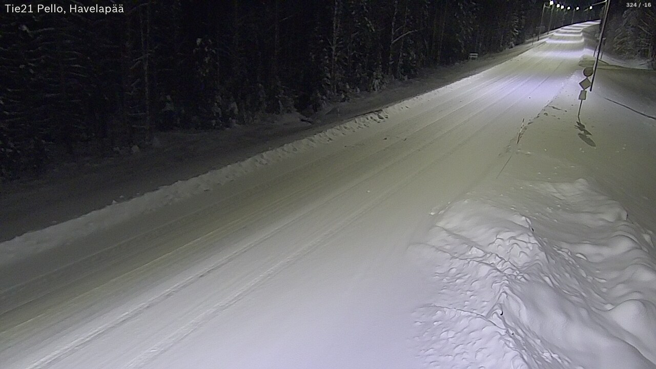 Kelikamerat Kuva Tie 21 Pello, Havelanpää, Pello, Lappi