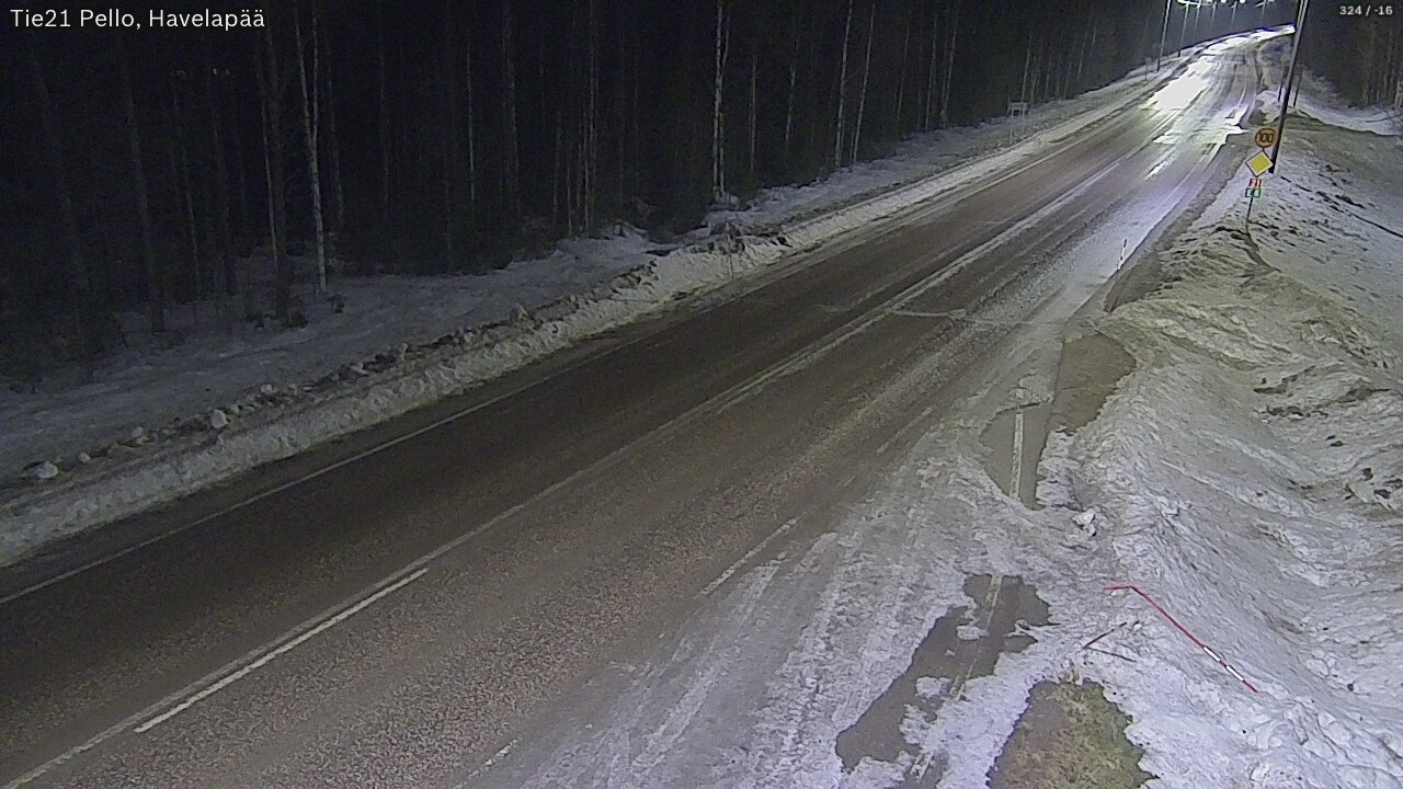 Kelikamerat Kuva Tie 21 Pello, Havelanpää, Pello, Lappi