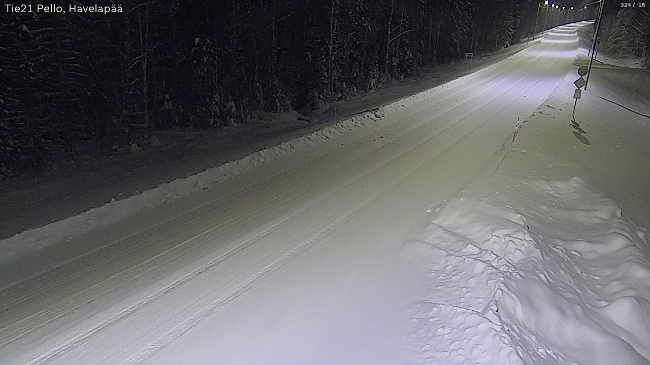 Kelikamerat Kuva Tie 21 Pello, Havelanpää, Pello, Lappi