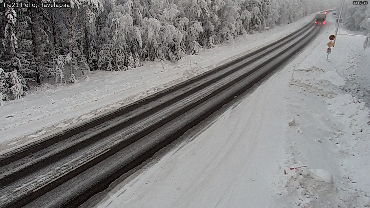 Kelikamerat Kuva Tie 21 Pello, Havelanpää, Pello, Lappi