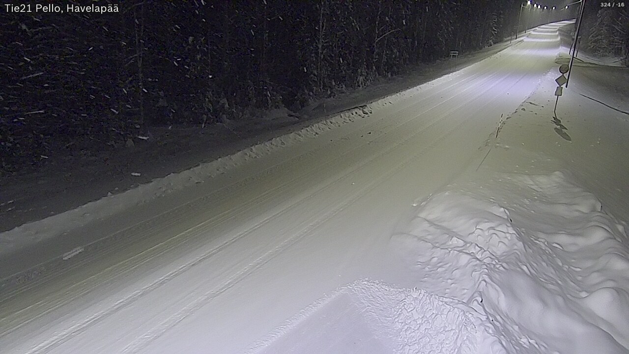 Kelikamerat Kuva Tie 21 Pello, Havelanpää, Pello, Lappi