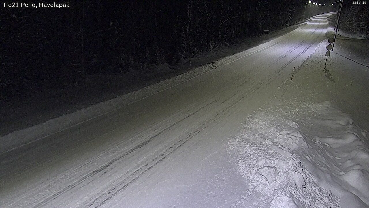 Kelikamerat Kuva Tie 21 Pello, Havelanpää, Pello, Lappi