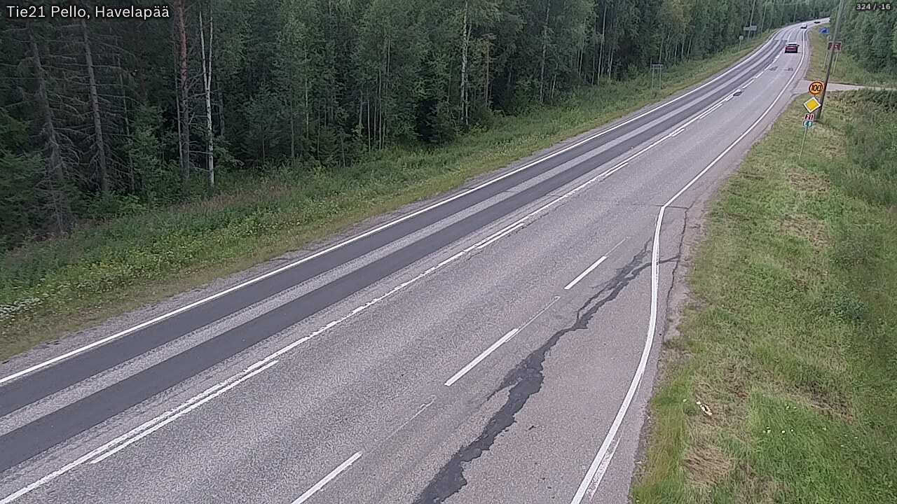 Kelikamerat Kuva Tie 21 Pello, Havelanpää, Pello, Lappi