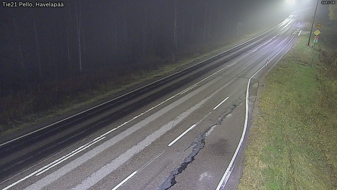 Kelikamerat Kuva Tie 21 Pello, Havelanpää, Pello, Lappi