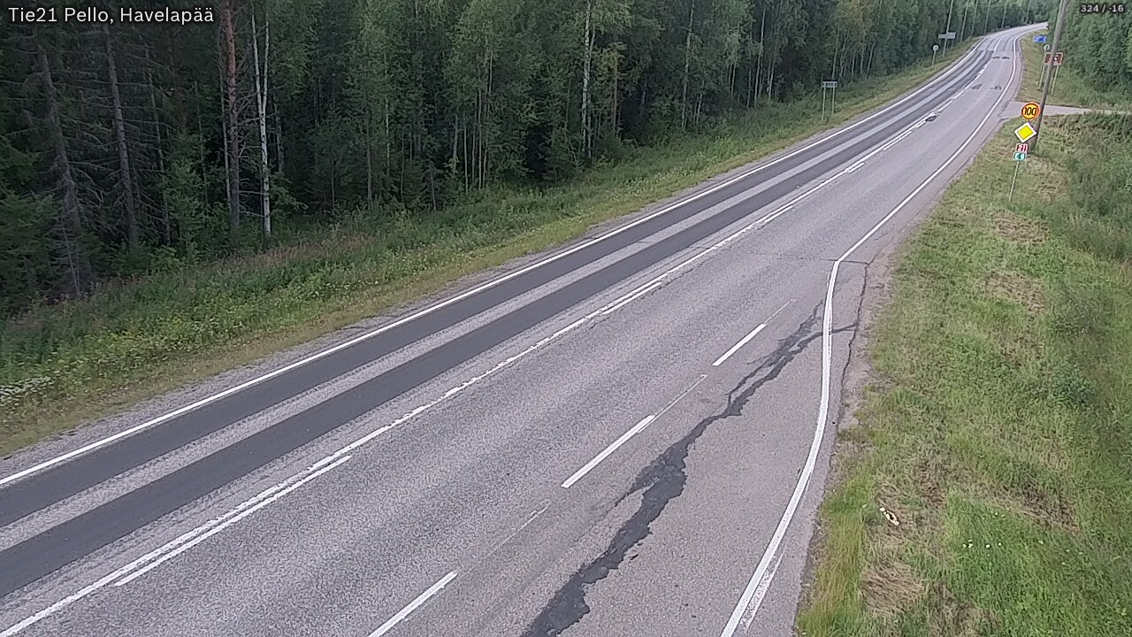 Kelikamerat Kuva Tie 21 Pello, Havelanpää, Pello, Lappi