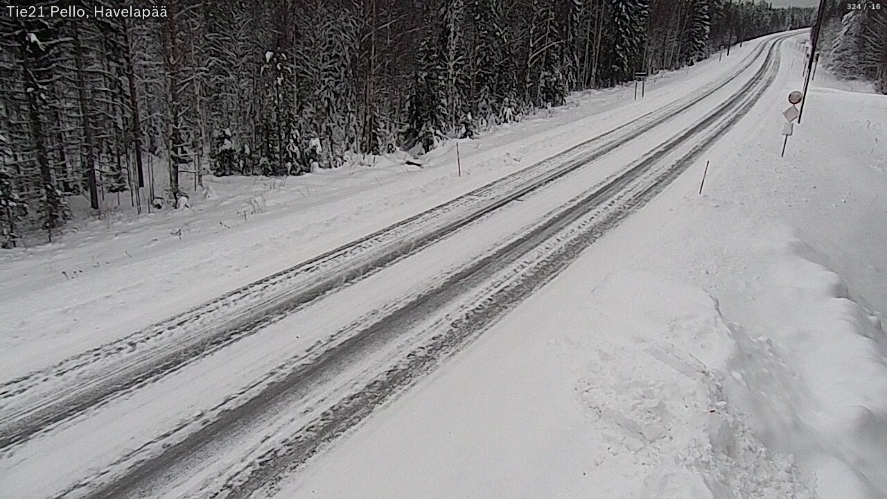 Kelikamerat Kuva Tie 21 Pello, Havelanpää, Pello, Lappi