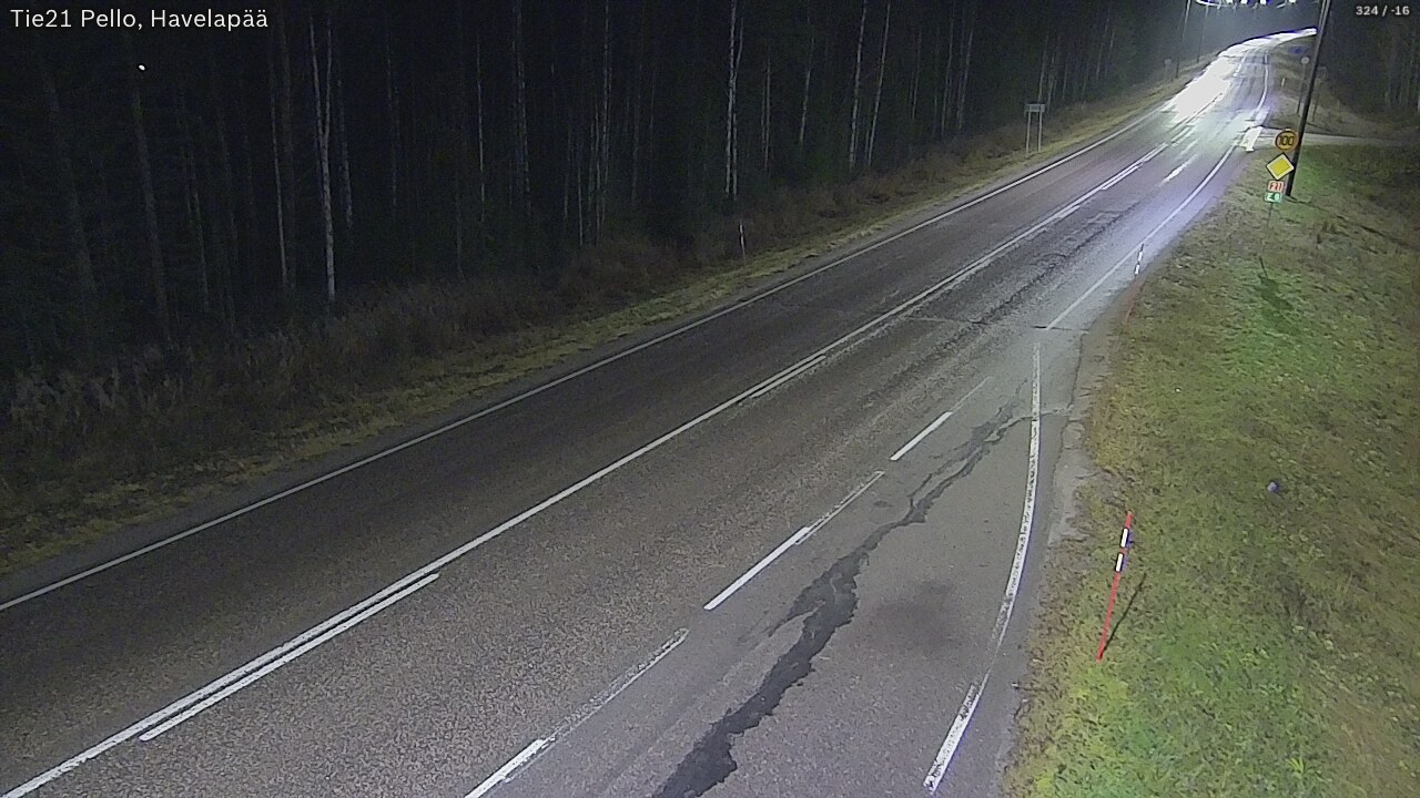 Kelikamerat Kuva Tie 21 Pello, Havelanpää, Pello, Lappi