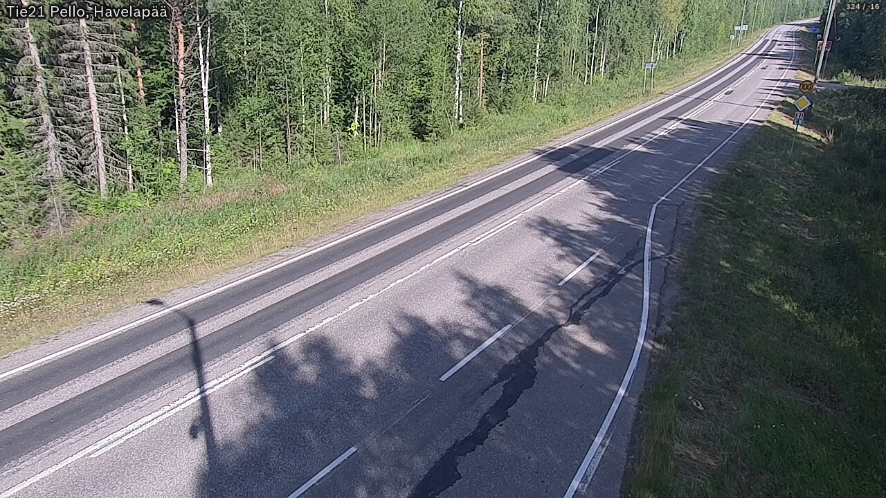 Weather Camera Image Road 21 Pello, Havelanpää, Pello, Lappi