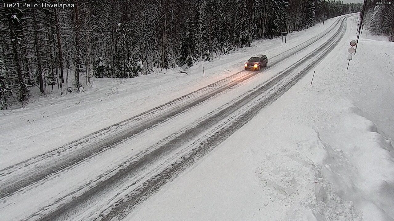Kelikamerat Kuva Tie 21 Pello, Havelanpää, Pello, Lappi