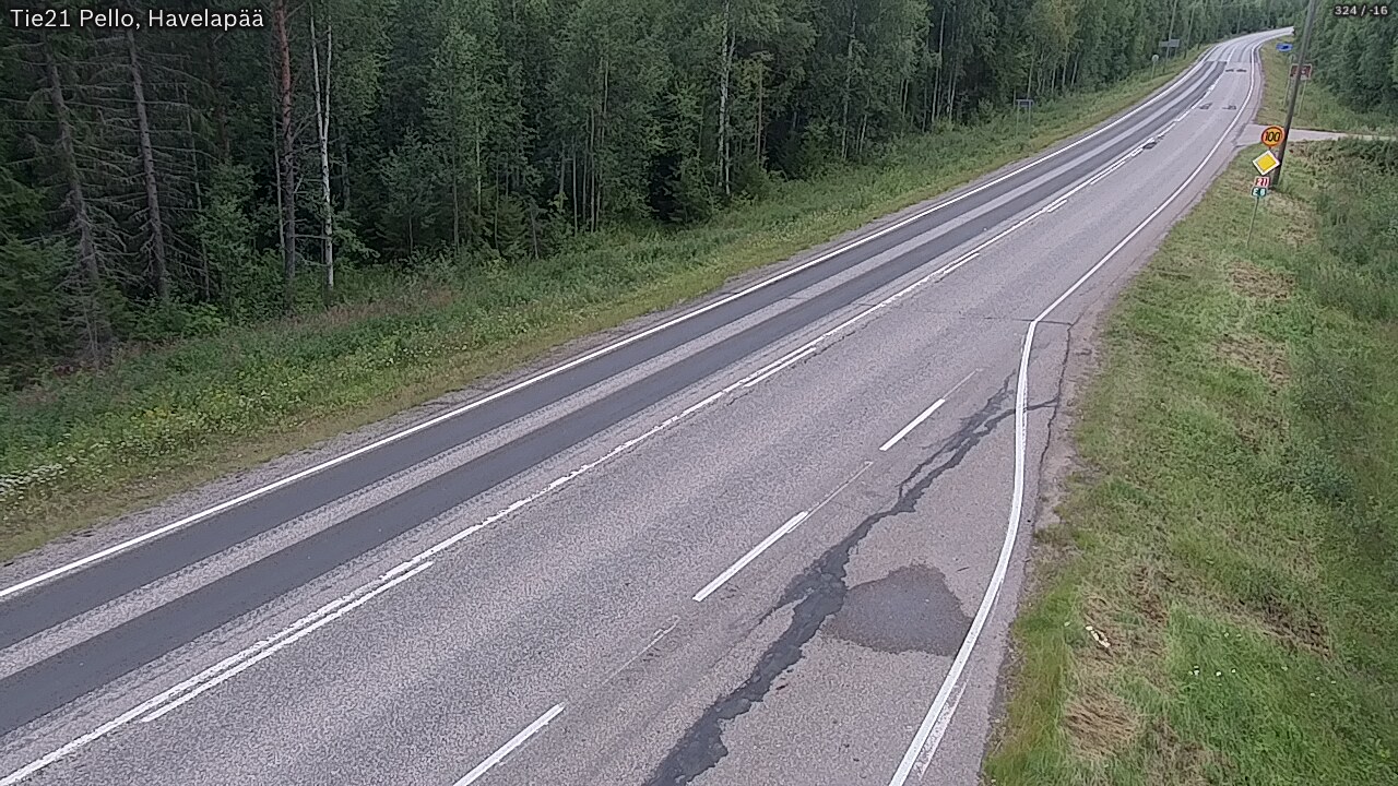 Kelikamerat Kuva Tie 21 Pello, Havelanpää, Pello, Lappi