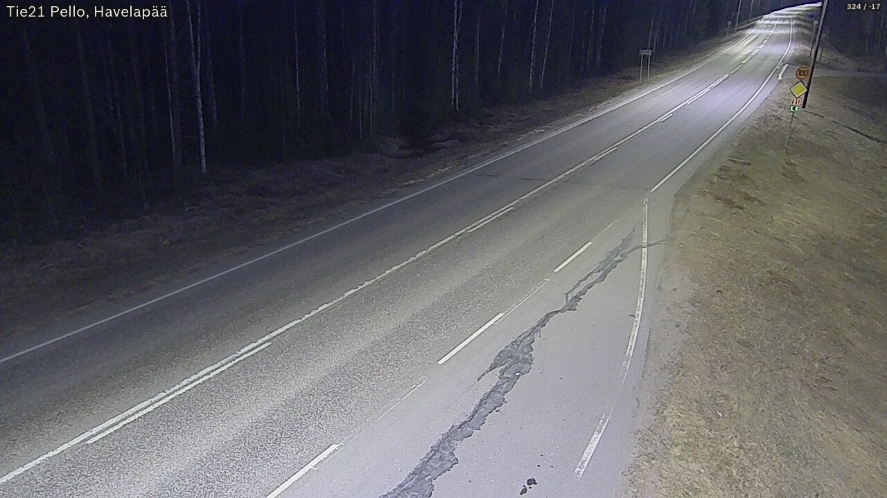 Kelikamerat Kuva Tie 21 Pello, Havelanpää, Pello, Lappi