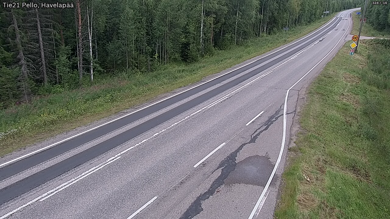 Kelikamerat Kuva Tie 21 Pello, Havelanpää, Pello, Lappi