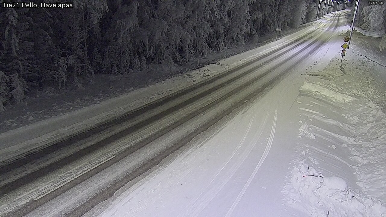Kelikamerat Kuva Tie 21 Pello, Havelanpää, Pello, Lappi