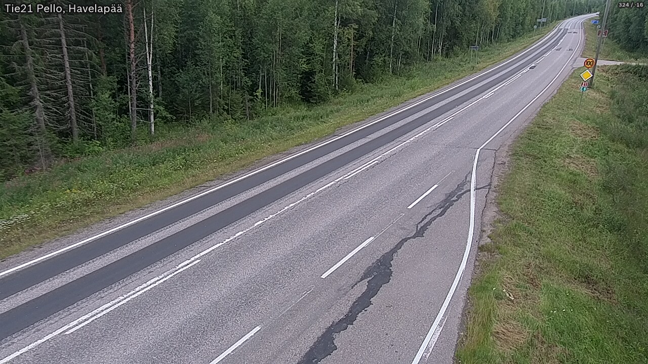 Weather Camera Image Road 21 Pello, Havelanpää, Pello, Lappi