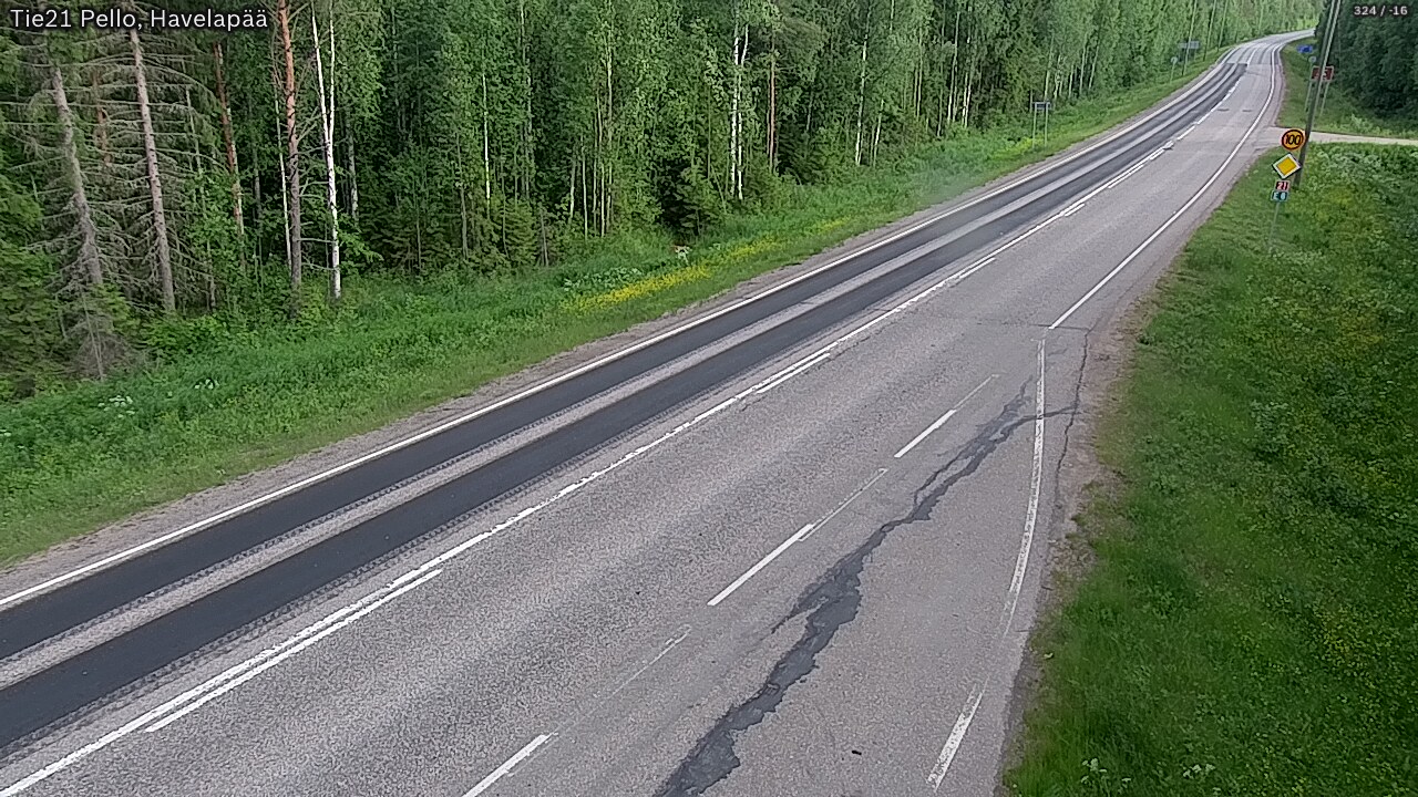 Weather Camera Image Road 21 Pello, Havelanpää, Pello, Lappi