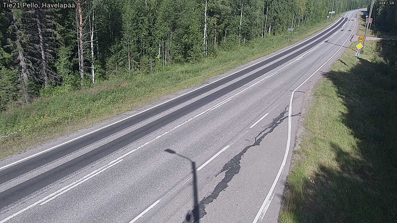 Weather Camera Image Road 21 Pello, Havelanpää, Pello, Lappi