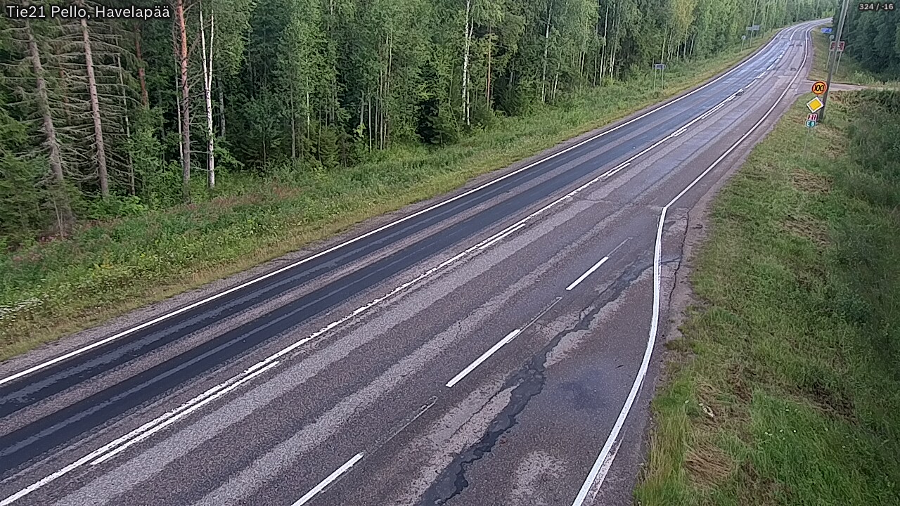 Kelikamerat Kuva Tie 21 Pello, Havelanpää, Pello, Lappi