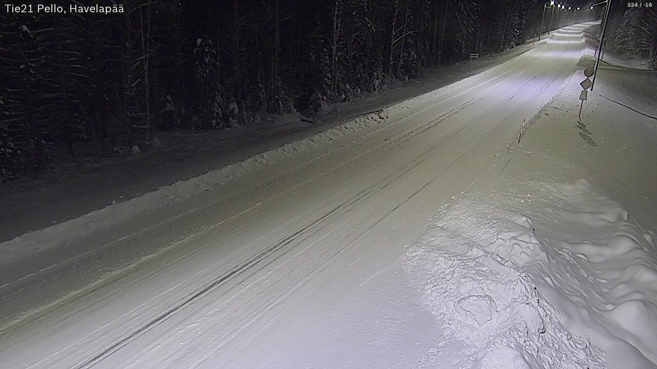 Kelikamerat Kuva Tie 21 Pello, Havelanpää, Pello, Lappi