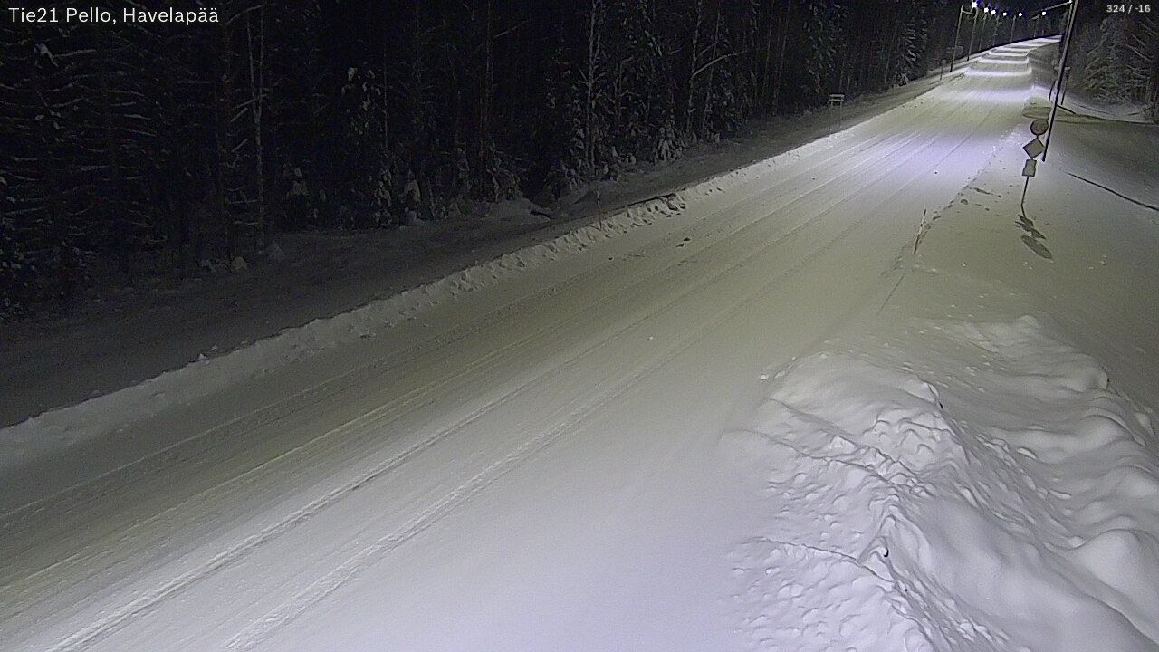 Kelikamerat Kuva Tie 21 Pello, Havelanpää, Pello, Lappi