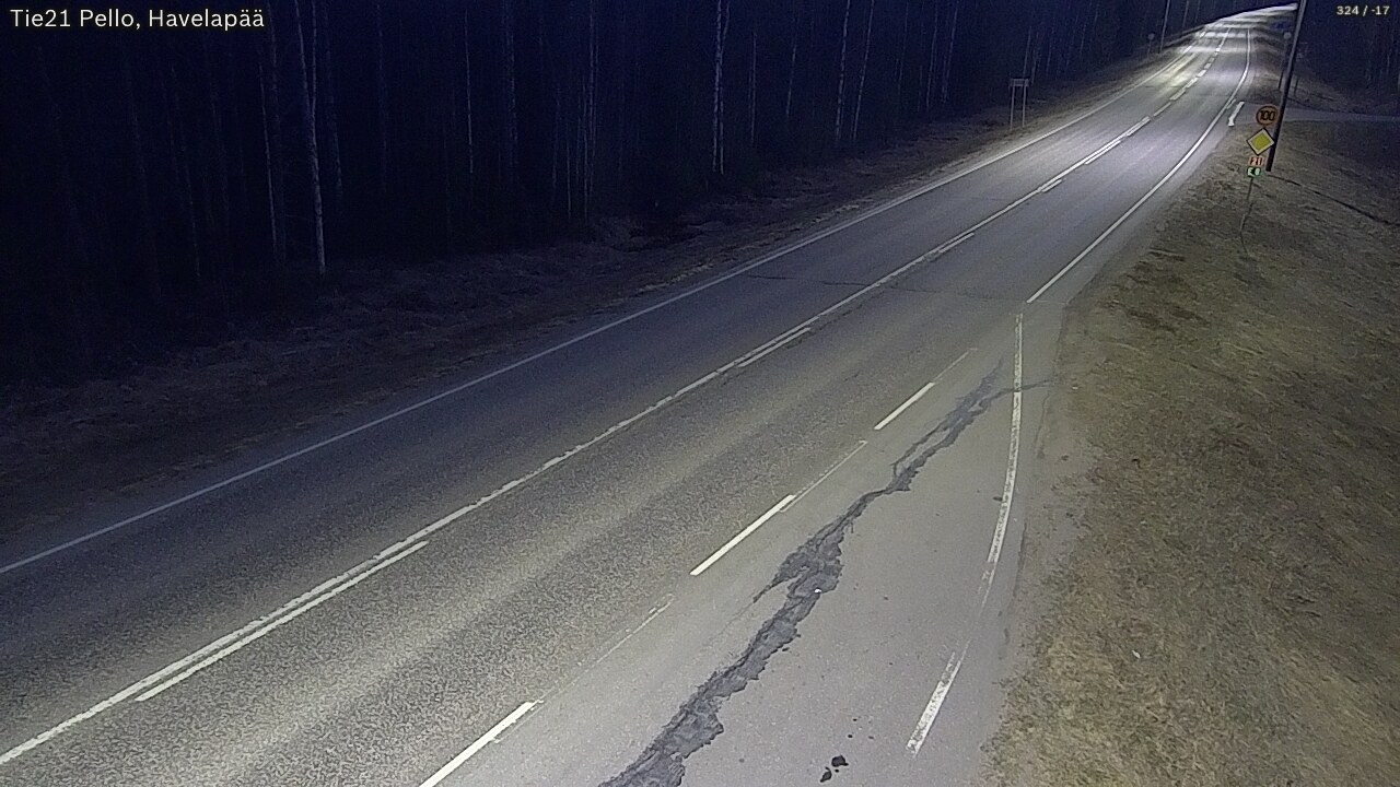 Kelikamerat Kuva Tie 21 Pello, Havelanpää, Pello, Lappi