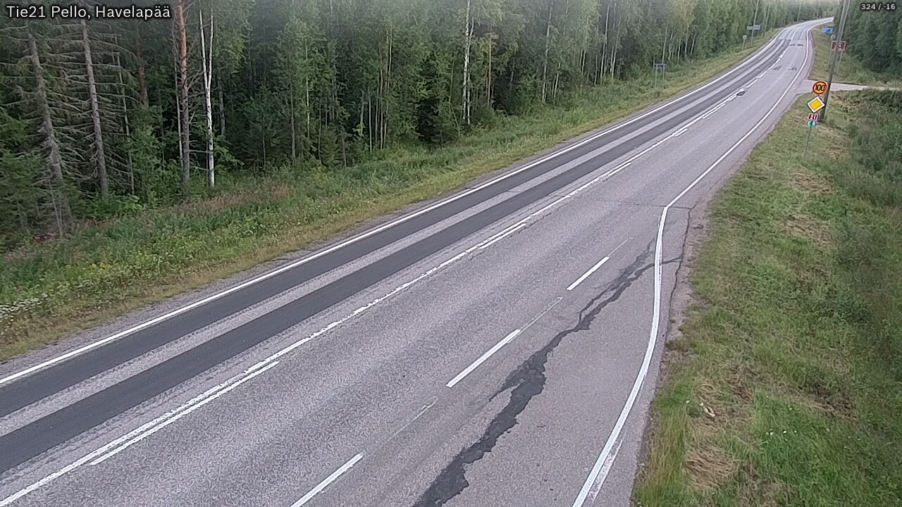 Weather Camera Image Road 21 Pello, Havelanpää, Pello, Lappi